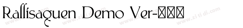 Rallisaguen Demo Ver字体转换